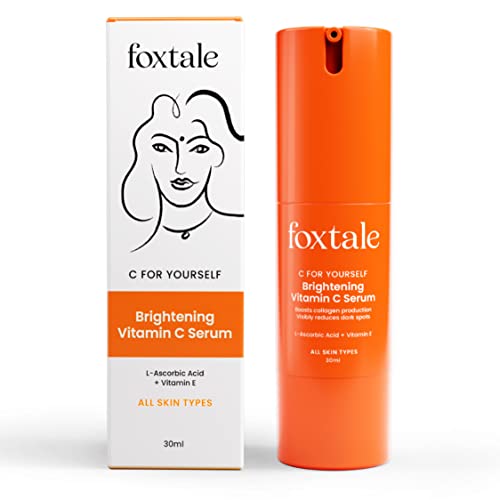 Image of Foxtale - (Pack of 3) C for Yourself C Serum 15% L-Ascorbic Acid and 1% Vitamin E Brightening Serum Helps to Reduces Pigmentation and Scars, Brightens Skin, Protects from Sun Damage - 30ml