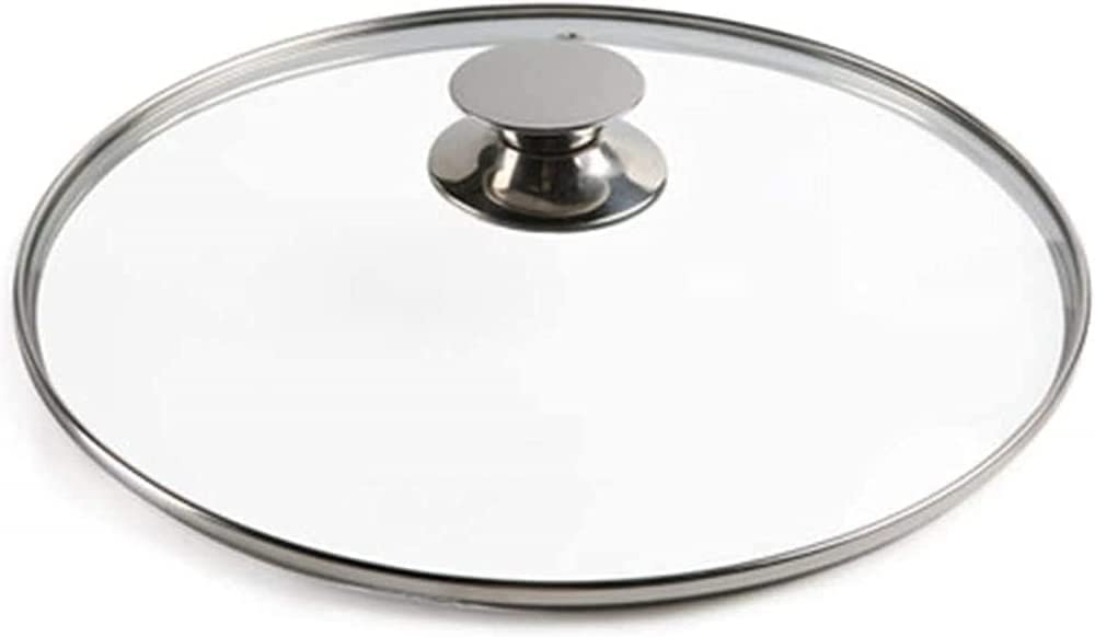 Tapas De Repuesto 31cm-36cm, Tapa De Olla Tapa De Vidrio De Repuesto Cúpula De Acero Inoxidable Cubierta De Wok Vidrio Para Muchas Ollas Sartenes Práctica Sartén De Cocina(Size:33CM)