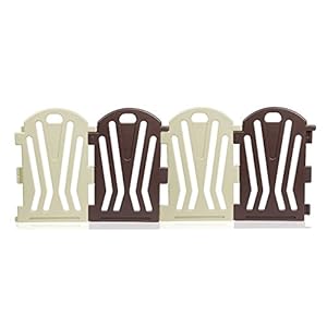 Baby Vivo Baby Box Plastic BROWN Opvouwbare Draagbare Scheidingswand Kind Barrière Uitbreidbaar Extra pakket…