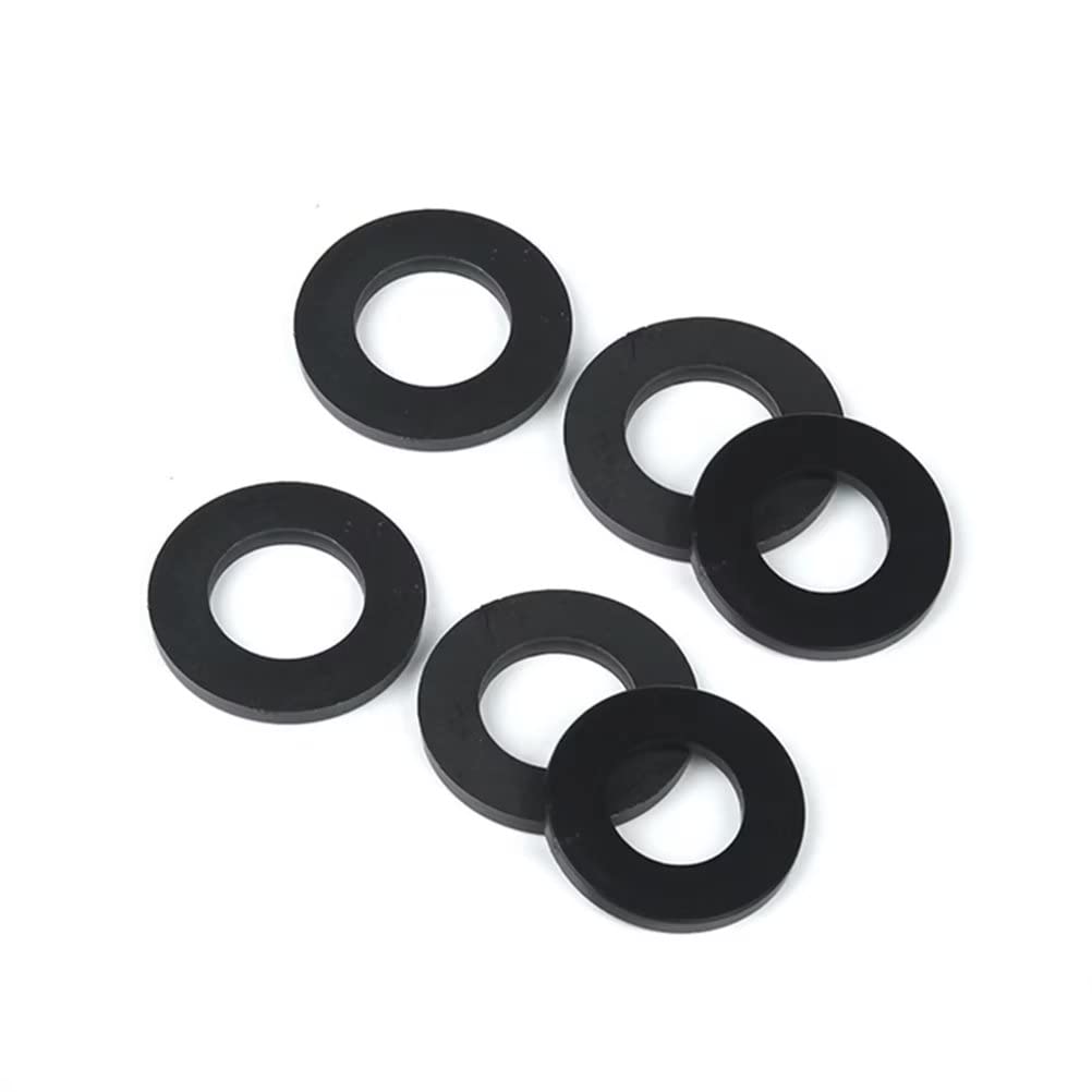 FEEIMOL Black Plastic Flat Washers Nylon Washer M6x20x2.0mm (20 pcs) - Image 2