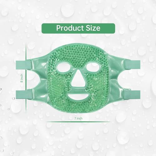 Cold Face Eye Mask, Ice Pack Reduce Face Puff, Dark Circles, Gel Beads Hot Heat Cold Compress Pack, Face Spa For Woman Sleeping, Pressure, Headaches, Skin Care (Multi)