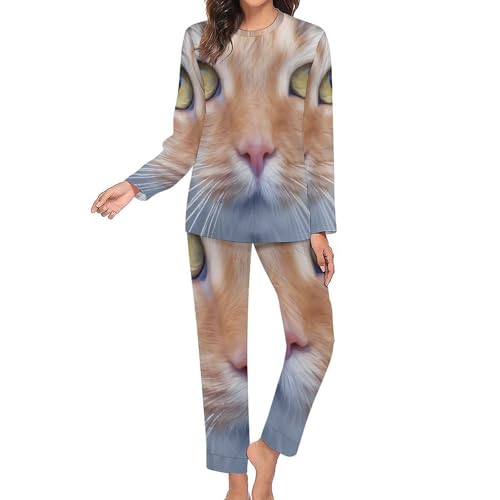 Pyjama femme chat t-shirt manches longues pour vos soirées cocooning hiver - 5