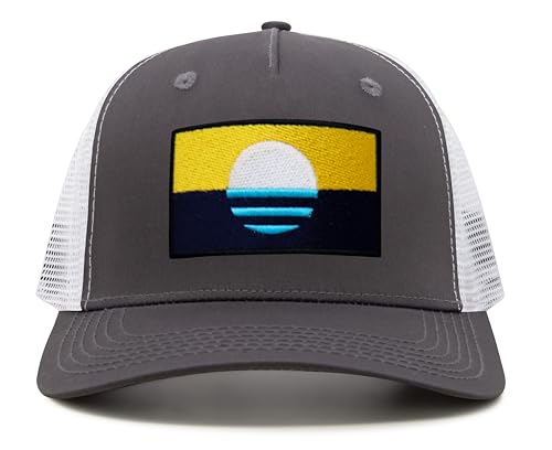 Image of International Tie City Hat for Men and Women, Adjustable Snapback Trucker Baseball Cap with Embroidered Patch