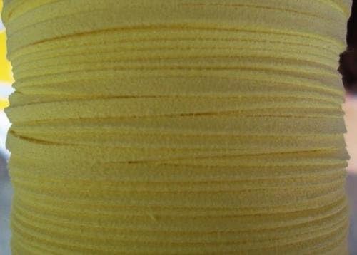 US seller Roll of 100 yards Leather Suede Cord 3mm Trim/Trimming/Beading/Purple T163-Yellow