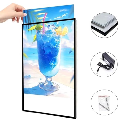 Tableau de menu de restaurant à LED pour panneau de bar et café A3