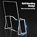 Acrylic Brochure Holder, 8.5 x 11 inches Clear Acrylic Literature Holder Plastic Flyer Display Stand (2 Pack)