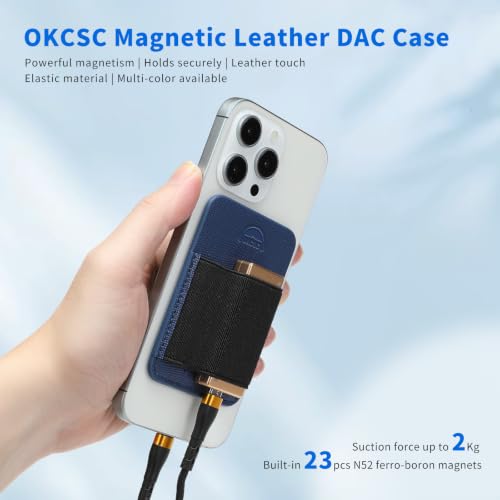 Funda magnética DAC para teléfono okcsc ideal para escuchar música con cables en la calle 2