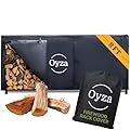 Oyza - Firewood Rack Cover, Heavy Duty 600D Oxford, Waterproof Outdoor Cover for Wood, with Tie Downs, Velcro, Handles, and Ventilation (8 FT)