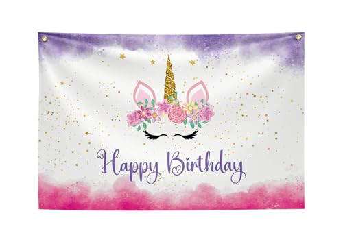 Image of SpecialYou.in Unicorn Birthday Decoration Kit For Girls With Foil Balloon Set, Unicorn Pastel Backdrop For Decor And Purple, Pink, White Balloons, Birthday Decor- 54 Items, 54 Pcs