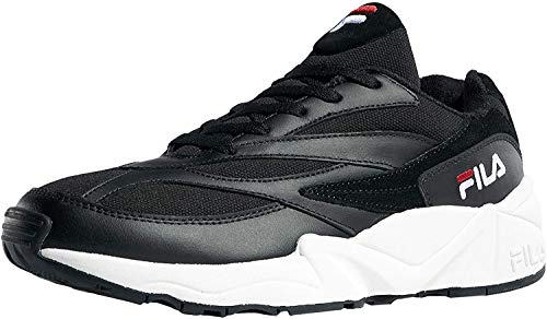 Fila Hombres Negro Venom Low Zapatillas-UK 6