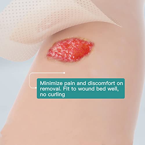 Dimora Silicone Foam Dressing With Border Adhesive 6 Inchx6 Inch Waterproof Wound Dressing Bandage For Wound Care 10 Pack thumb #3
