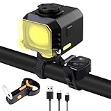 LoTanop Ultra-Bright Rechargeable Bike Light, IPX5 8 Modes Including Fog Lights, Type-C Fast Charging, Rear Light with 5 Modes – Ideal for Night Riding, Mountain Biking, Commuting, Road Cycling