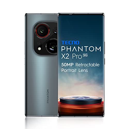 Image of Tecno Phantom X2 Pro 5G Stardust Grey (12GB RAM,256GB Storage) | World's 1st Retractable 50MP Portrait Lens | World's 1st 4nm Dimensity 9000 5G Processor