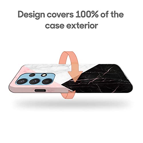 Image of COLORflow Back Cover Compatible with Samsung Galaxy A53 5G | Beautiful Black White Pink Marble | Designer Printed Hard CASE Bumper Back Cover Compatible with Samsung Galaxy A53 5G