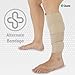 Juzo Reversible Versatile Support 30-60mmHg Calf Compression Wrap, Beige, M Max Regular