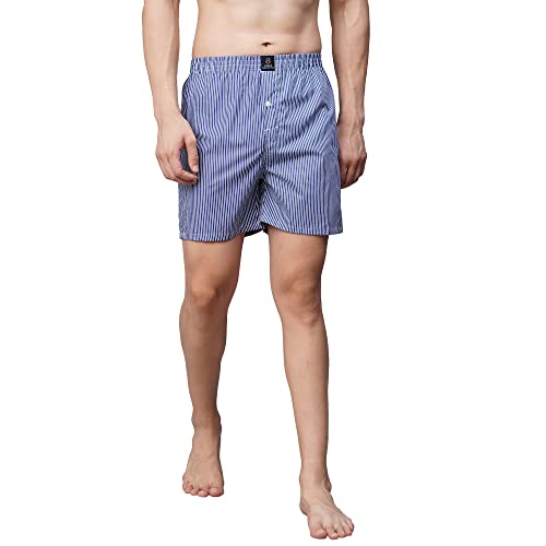 Image of Urban Scottish Ultra-Comfortable Men's Boxer Pants (Pack of 3) - 100% Cotton Material with A Stylish Print - Soft and Stretchy Elastic Waist Band - Dynamic Movement and Hardwearing Stitching