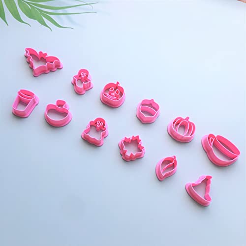 Chenrui Set Of 12 Small Halloween Polymer Clay Cutters, Mini Stud Earring Cutters #TOP1