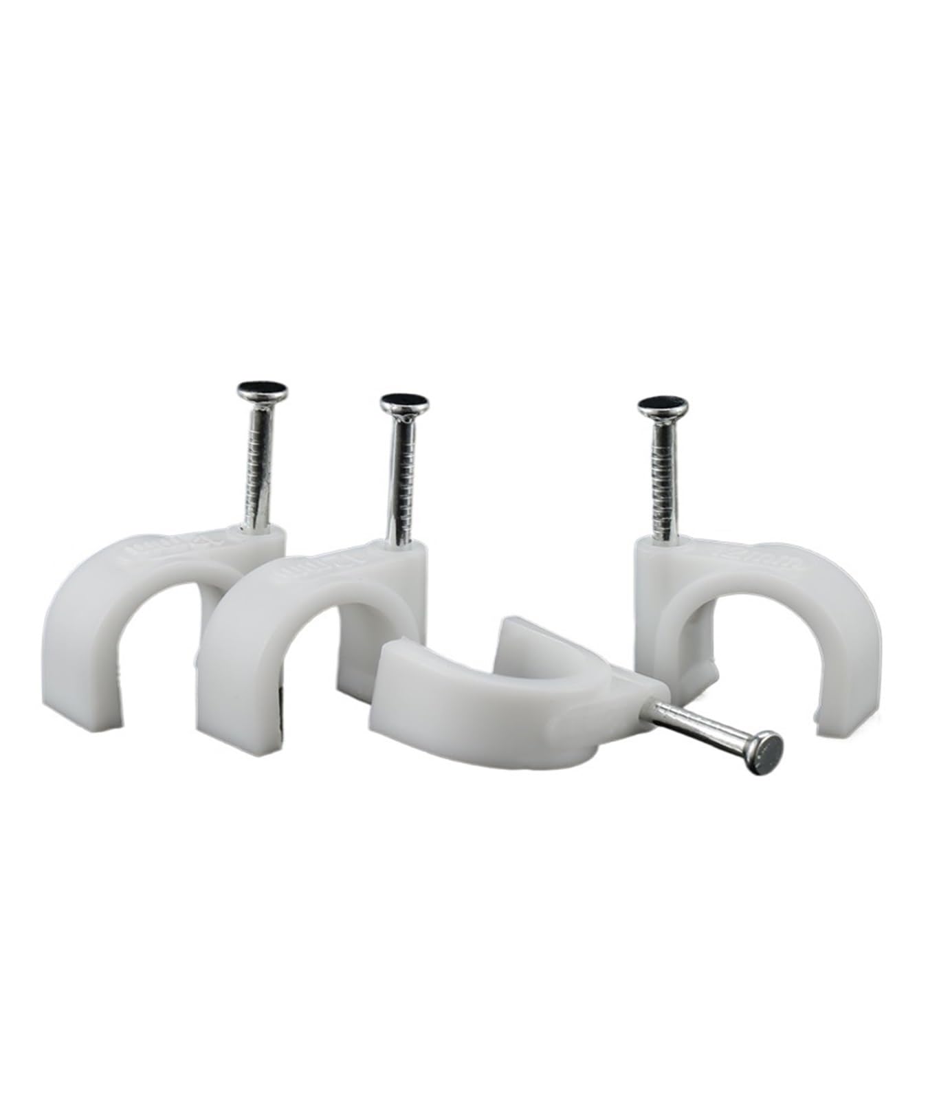 Clips for cables de clavos, abrazadera gestión con clip for acero 4-50 mm(9mm(100pcs))
