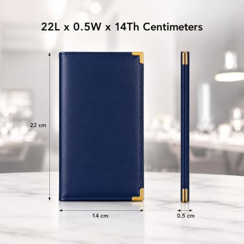 Image of Leather Bill Folder for Restaurants | Premium Bill Book Holder /Check Presenter | Durable PU Leather Menu & Receipt Folder for Hotel, Cafe & Billing Use