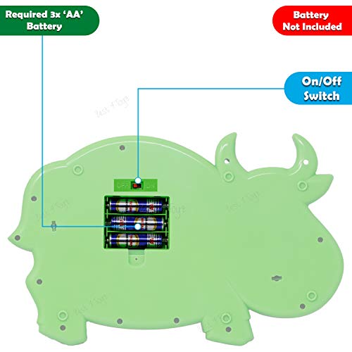 Image of Zest 4 Toyz Musical Cow Piano Toy for Baby with Flashing Light & Sound Toys for Kids, Early Development Musical Toy Plastic (Multicolor)