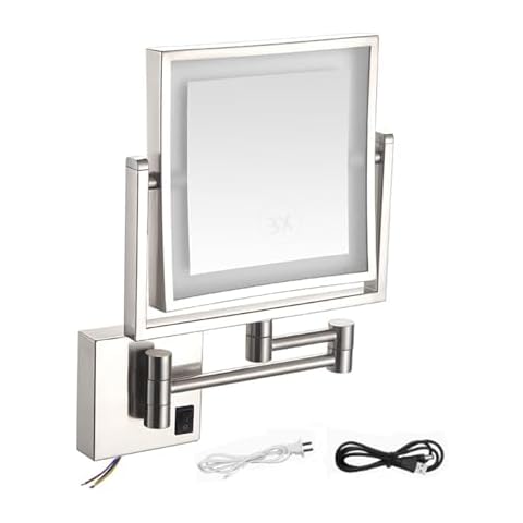 BINGOHM Square LED Makeup Mirror Cover