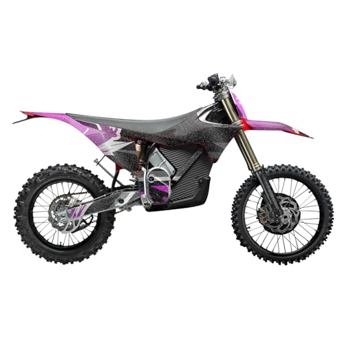 Image of Glossy Glitter Stark Varg MX 2023-2025 Graphics Kit Wrap - Magenta Brush - Varg MX Skin - Premium 3M Vinyl Protective Wrap Decal Cover - Easy to Apply | Crafted in The USA by MightySkins