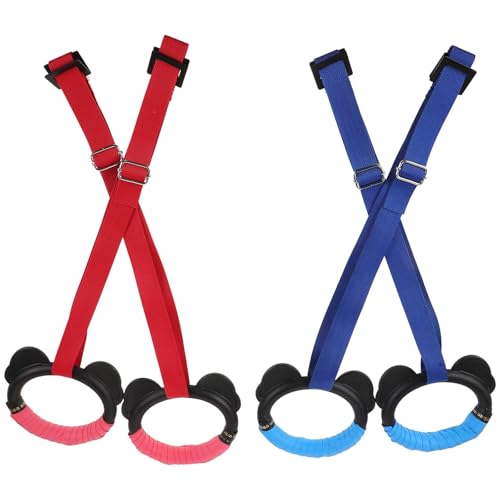 Set de Anillas Gimnásticas con Correas Ajustables, 2 Pares