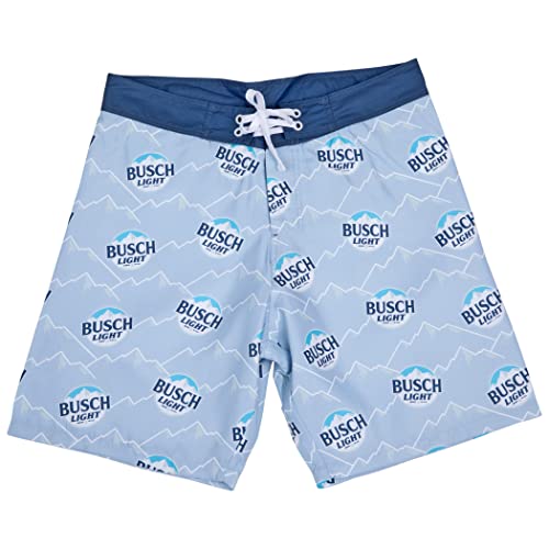 Busch Light Logo & Mountain Range All Over Print Board Shorts - Main Image