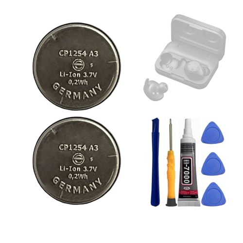 Lot de 2 batteries de rechange HIGHAKKU CP1254 A3 compatibles avec les casques sans fil Sony wf1000x xm3 WF-1000XM3 WF-SP700N WF-SP900 WF-1000X WF-XB700 Jabra...