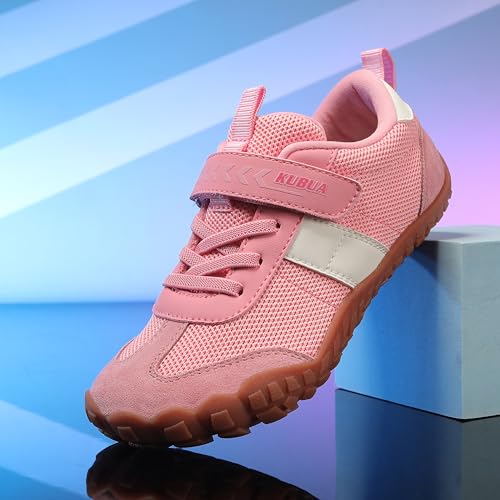 Image of KUBUA Kids Barefoot Shoes Boys Girls Wide Toe Box Zero Drop Sneakers | Breathable Lightweight, Reinforced Toe, Minimalist, Hiking, Tennis, Running, Walking, School, Toddler, Little Kid, Big Kid