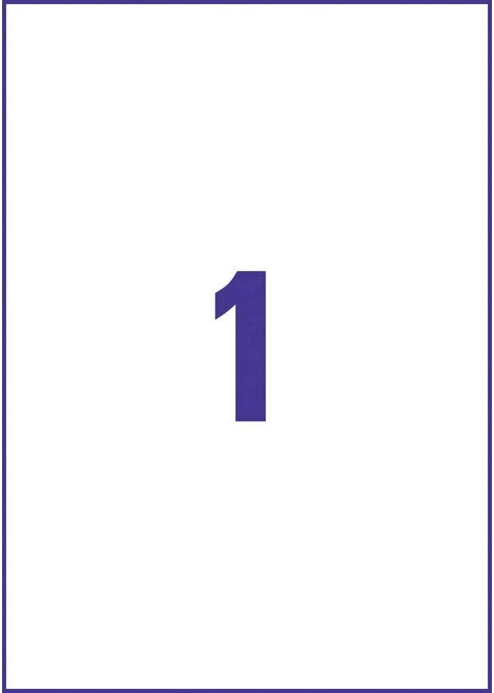 Avery Zweckform L4735REV Universal Labels (25 A4 Removable Labels 210 x 297 mm 25 Sheets White