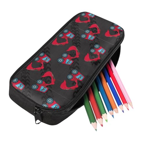 Image of Forklift Pencil Case for Men Women,Large Capacity Pencil Box for Boys Girls,Pencil Case Pouch with Zipper for School Work Travel