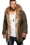 Warme Winterjacke von Behype. mit Kunstfell (komplett abnehmbar)
