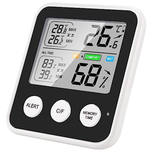 BCOATH Thermometer Hydrometer for Humidity Digital Humidity and Temperature Monitor Home Humidity Sensor Indoor Hygrometer Room Temperature Electronic Components Household Tool