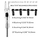 KEAUP 6/12 Pack G Lighted Nocks for Arrows with .165 .204 .233 .244 .246 Inside Diameter with X, H, S, GT Bushings High-Visibility LED Arrow Nocks, ON/Off Switch Included