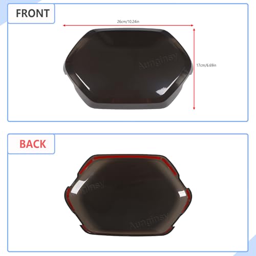 Image of Aunginsy Front Emblem Trim Cover Compatible with Toyota Tacoma 2016-2023, ABS Front Hood Center Grille Emblem Badge Logo Cover Circle Ring Decorator Overlay Accessories, Not Fit with Sensors Version