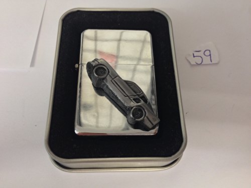 Briquet à essence Davrian MK8 avec gravure 3D argentée et finition métallique premium