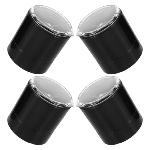 Ciieeo Tapas Superiores para Molinillos Manuales de Pimienta y Sal, Juego de 4 Piezas Ajustables, Compatibles Botellas de Especias, Cubiertas Protectoras para Molinillos de Cocina,