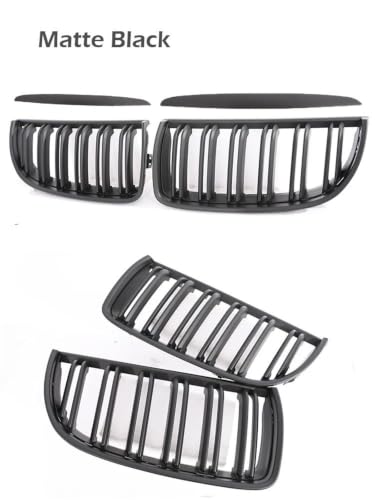 Parrilla delantera para Serie 3 E90 E91 Pre-facelift acabado negro mate 2