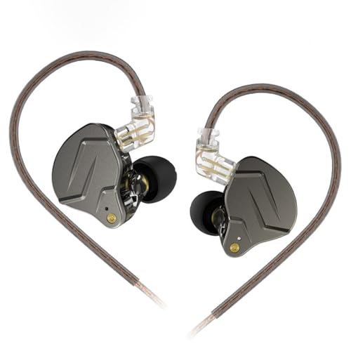 HIFIXAUDIO KZ ZSN Pro �n�C�u���b�h�C���z�� �f���A���h���C�o�[�t�� 1BA + 1DD�AHiFi�C���C���[���j�^�[�A���������t�F�C�X�v���[�g�A���O���\��2�s���P�[�u���ŃT�E���h�Ɖ��K��������(�}�C�N�Ȃ��A�O���[)