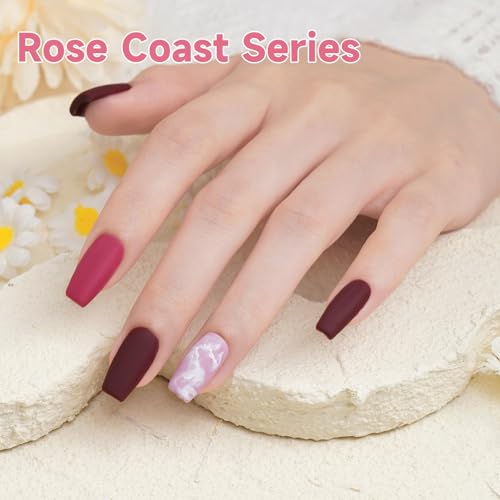 Set de Gel para Uñas Rose Coast 6 Pcs 15ml con Luz LED miniatura 4