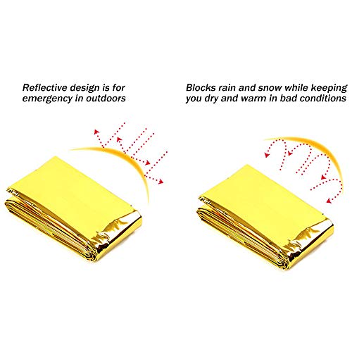 DECDEAL 10 PCS Cobertores de Emergência Sobrevivência Resgate Isolamento Cortina Cobertores de Emerg