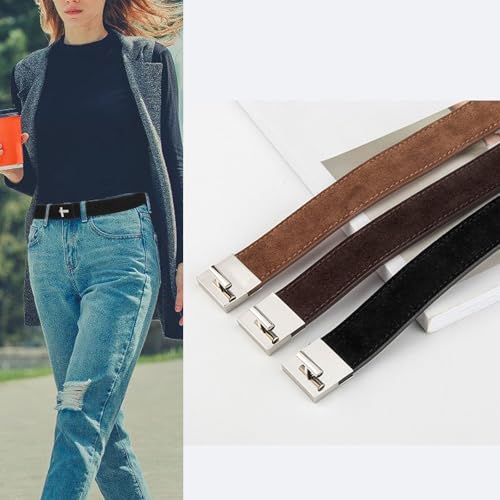 Women Trendy Suedes Belt Fashionable Styles Waistband Everyday Wear Waist Belt Fashion Accessory4