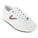 TRETORN Nyliteplus Women's Leather Lace-Up Casual Fashion Sneakers Classic Vintage Style, White/Red, 9.5