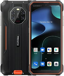 Blackview BV8800 smartphone à prova d'água resistente 6.58 polegadas 8gb + 128gb helio g96 android 11 8380mah celular 50mp + 16mp nfc (Orange)