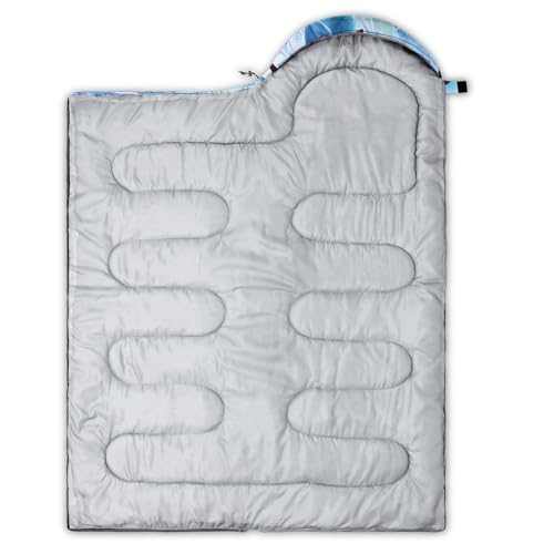 Image of QOOMO Axolotl Cute Camping Sleeping Bags,3 Season Warm & Cool Weather,Lightweight,Waterproof Sleeping Bags for Adults & Kids,Traveling,and Outdoors