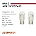 SYLVANIA - 7443 Long Life Miniature - Bulb, Ideal for Daytime Running Lights (DRL) and Back-Up/Reverse Lights (Contains 2 Bulbs)