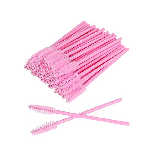 Leevia Kit d'extension de cils - 100 anneaux de support de colle, 100 micro brosses à cils, 6 rouleaux de ruban adhésif, 50 pinceaux à mascara, 2 pinces à cils