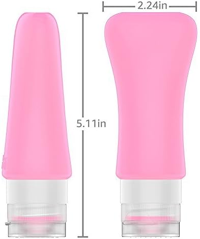 14 Pack Travel Bottles, TSA Approved Containers, 3oz Leak Proof Travel Accessories Toiletries - Image 4