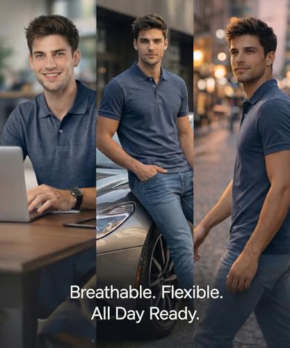 Image of Scott International Cotton Polo T Shirt | Collar Half Sleeves Plain T-Shirt | Tshirt for Men Stylish | Casual Tee for Office, Sports, Gym & Everyday Comfort | Men's Breathable All-Season Tshirt